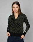 MAGLIA POLO ANIMALIER GREEN