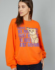 TEDDY BEAR SWEATSHIRT ORANGE