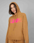 FLAME CAMEL KNITTED SWEATSHIRT