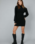 BLACK LONG SLEEVED DRESS