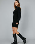 BLACK LONG SLEEVED DRESS