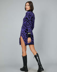 PURPLE ANIMALIER DRESS