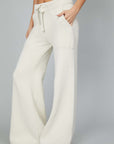 WHITE KNITTED TROUSERS