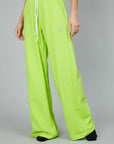 PITTBULL LIME FLARED TROUSERS