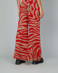 ZEBRA PRINT KNITTED TROUSERS