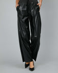 STRAIGHT ECO-LEATHER PANTS