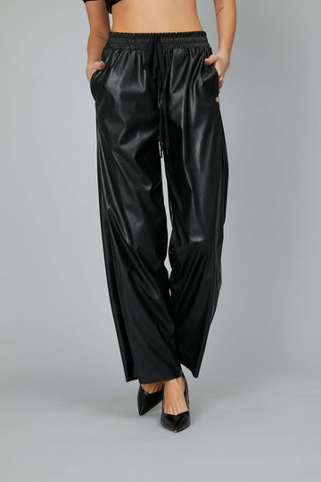 PANTALONI ECOPELLE STRAIGHT