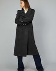 CAPPOTTO LUNGO DOPPIO PETTO BLACK