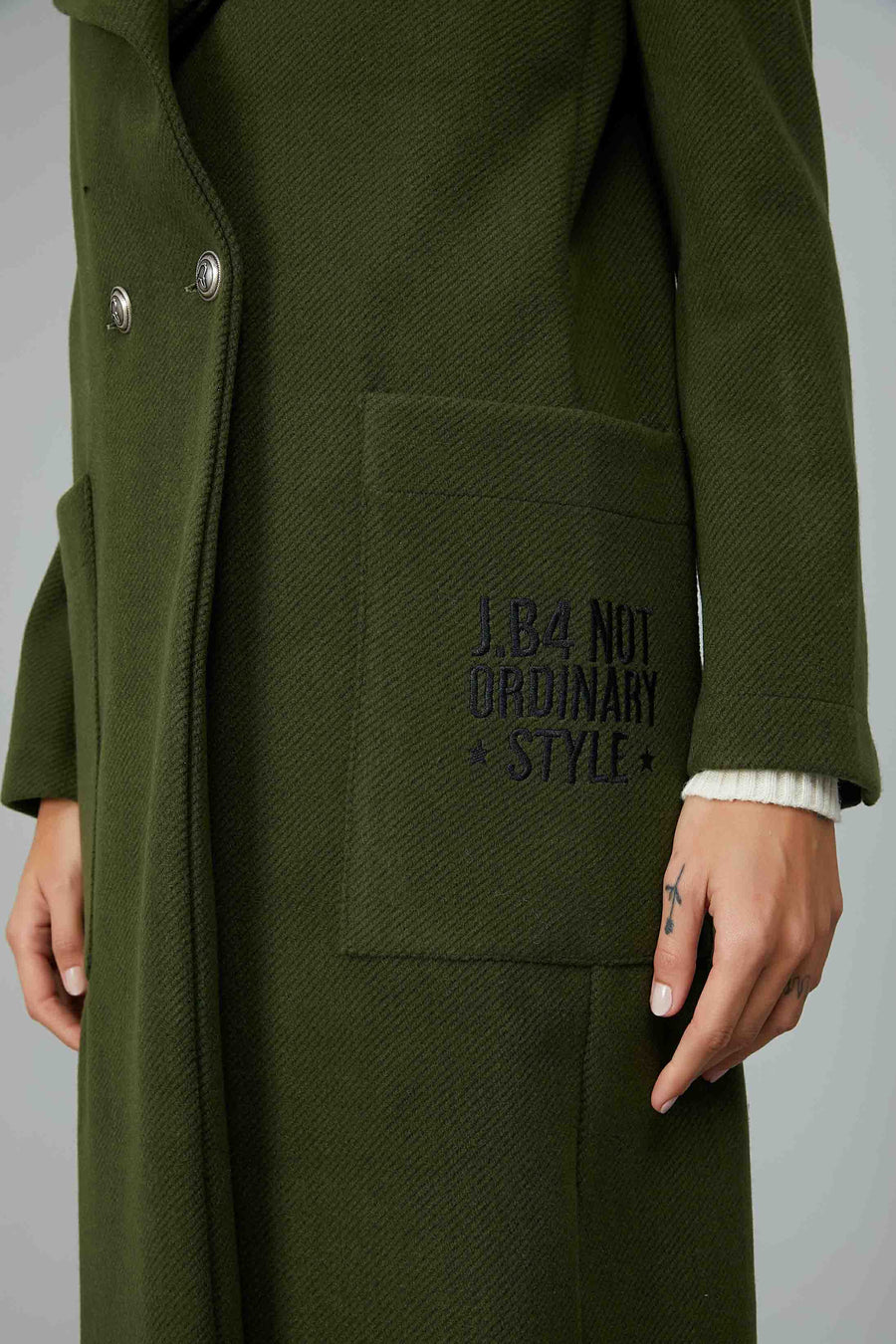 CAPPOTTO LUNGO DOPPIO PETTO GREEN