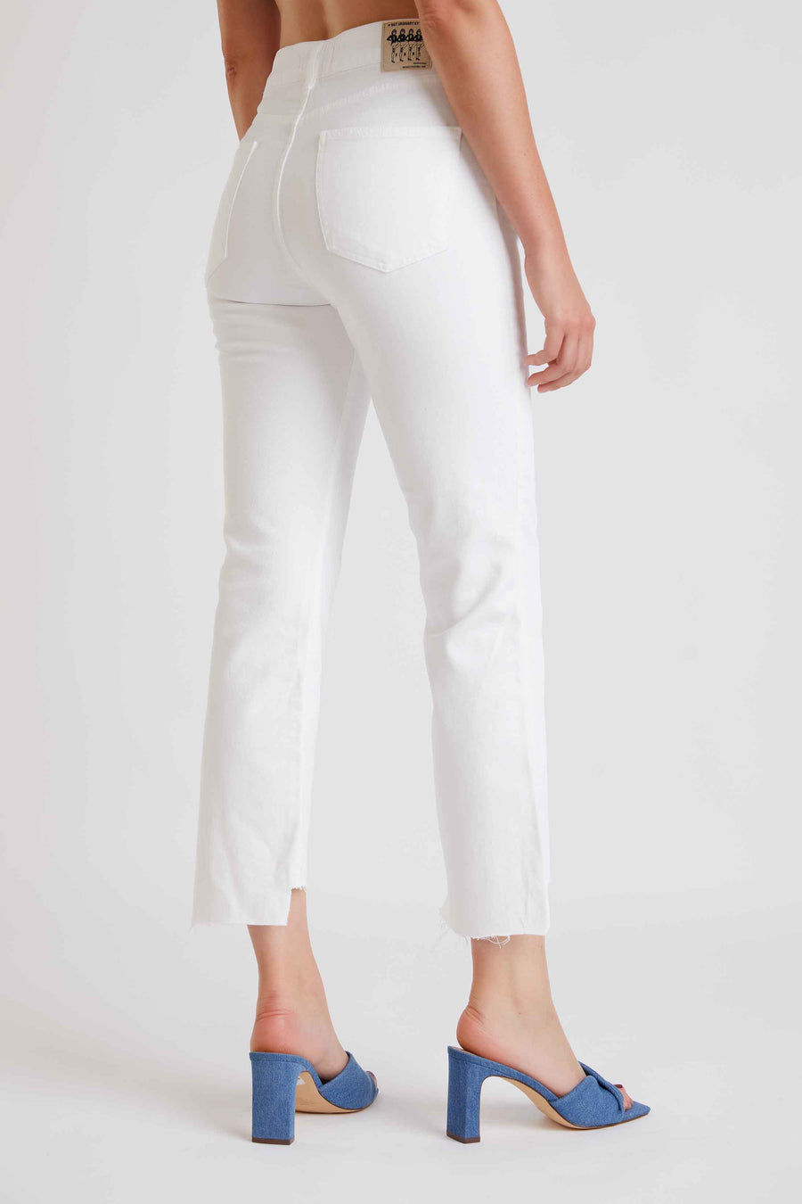 JEANS CROPPED WHITE