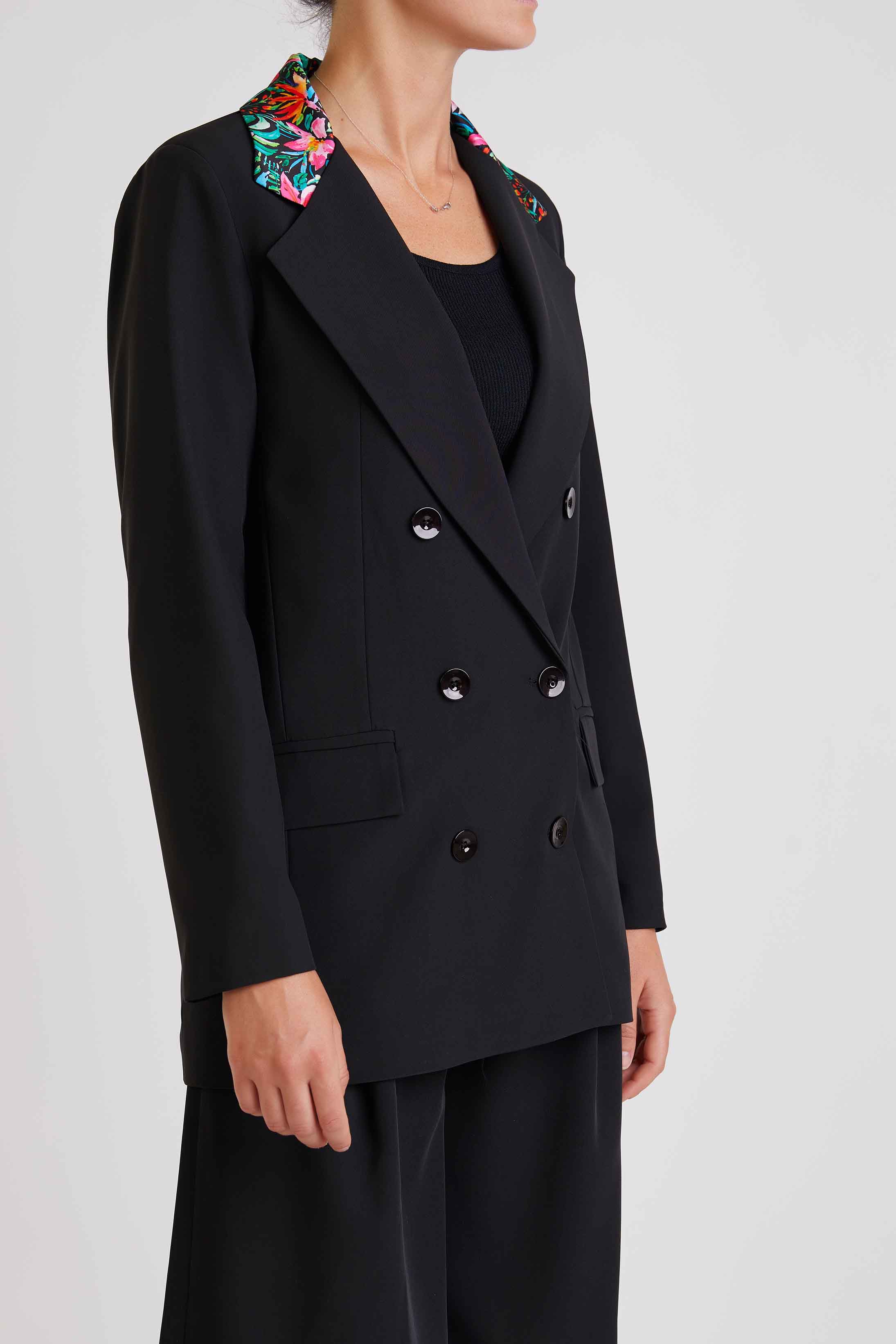 BLAZER BLACK COLLETTO FANTASIA