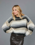 STRIPED OVER SWEATER