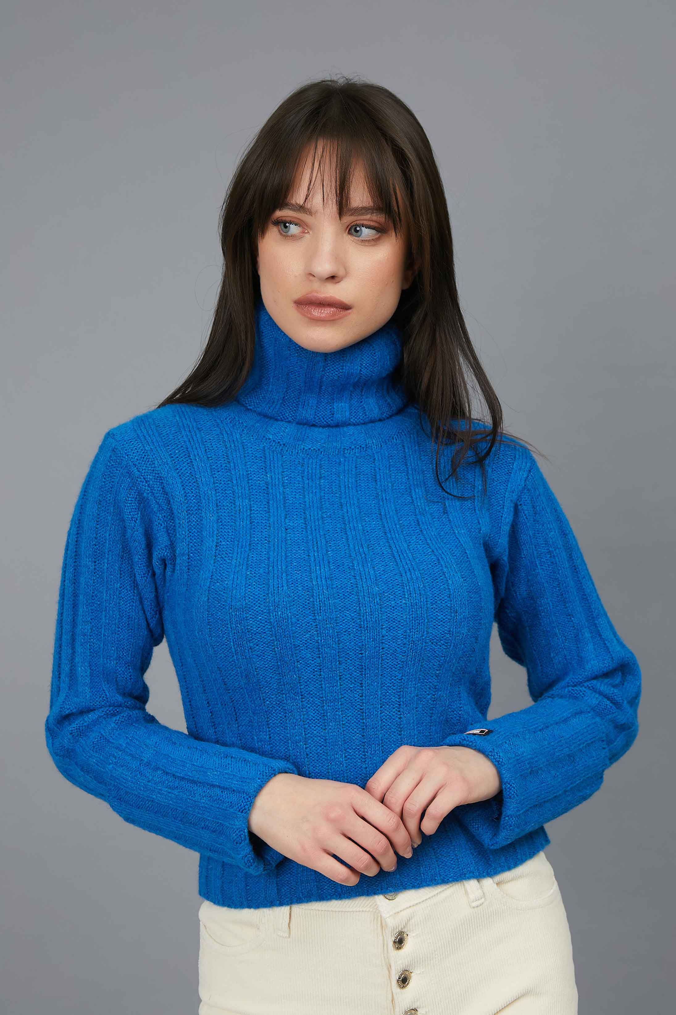 ROYAL BLUE HIGH NECK JERSEY