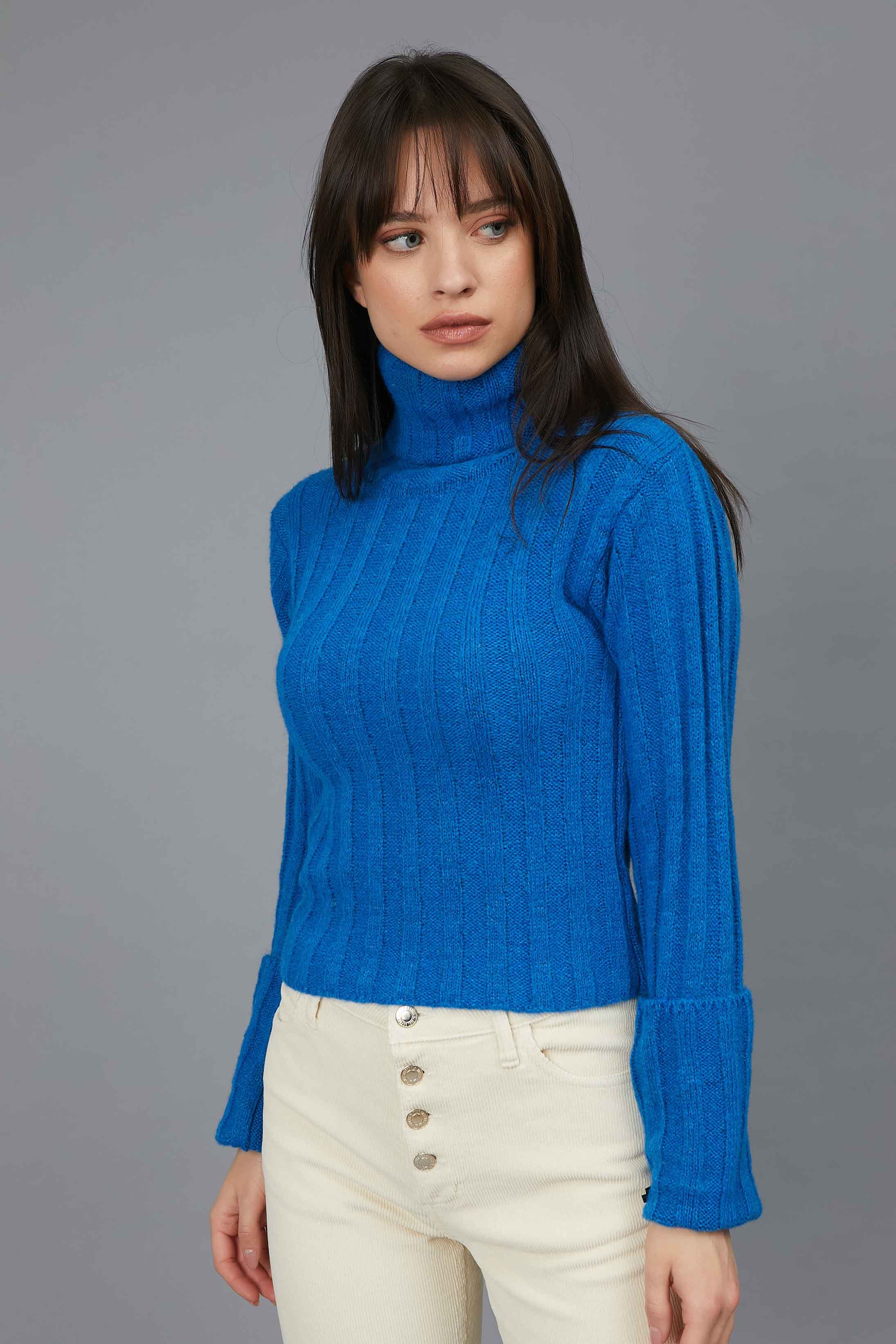 ROYAL BLUE HIGH NECK JERSEY