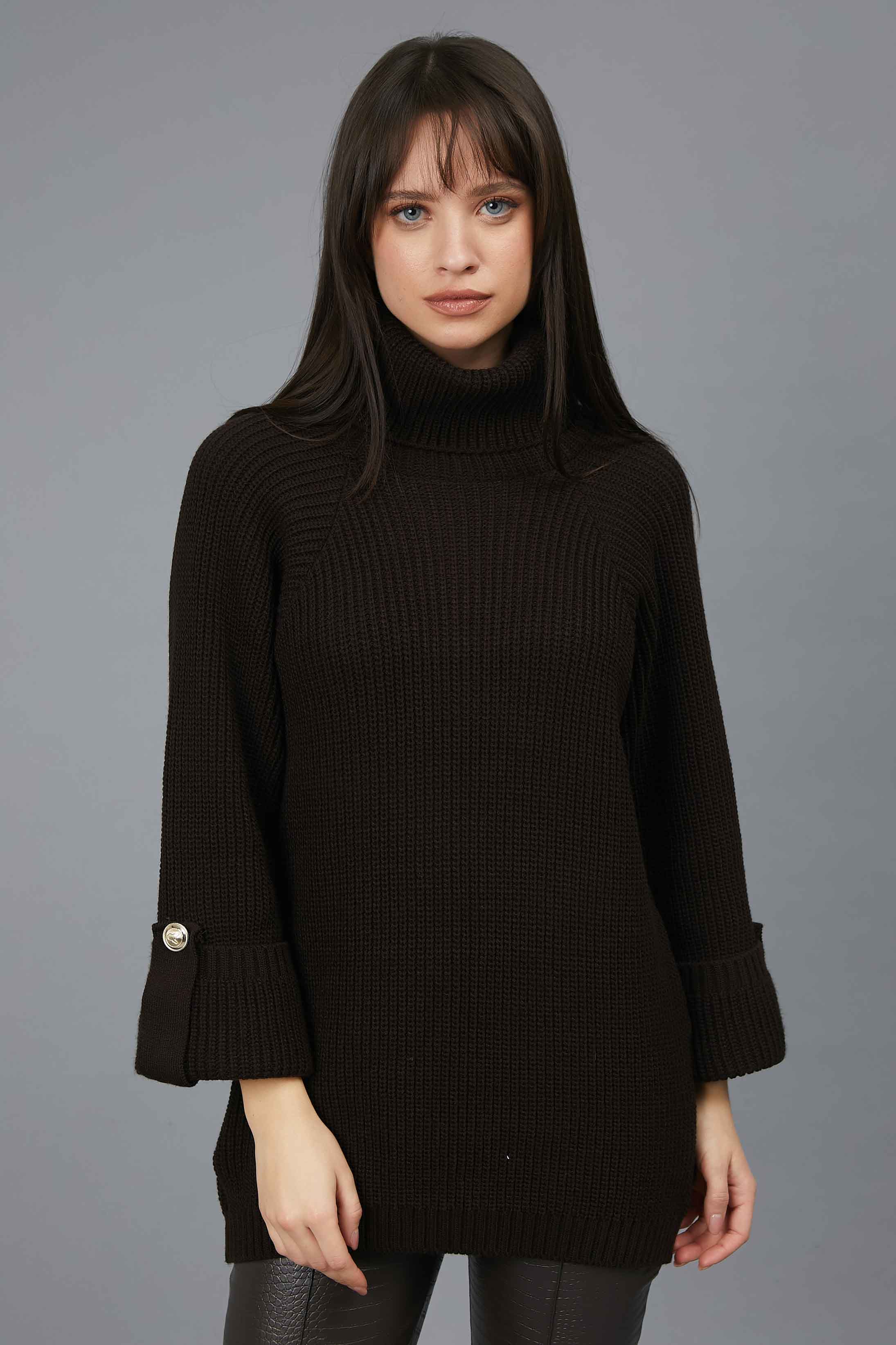LONG SLEEVE SWEATER REVOLVED BLACK