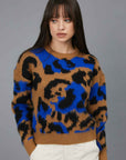 JACQUARD SWEATER ANIMALIER BEIGE