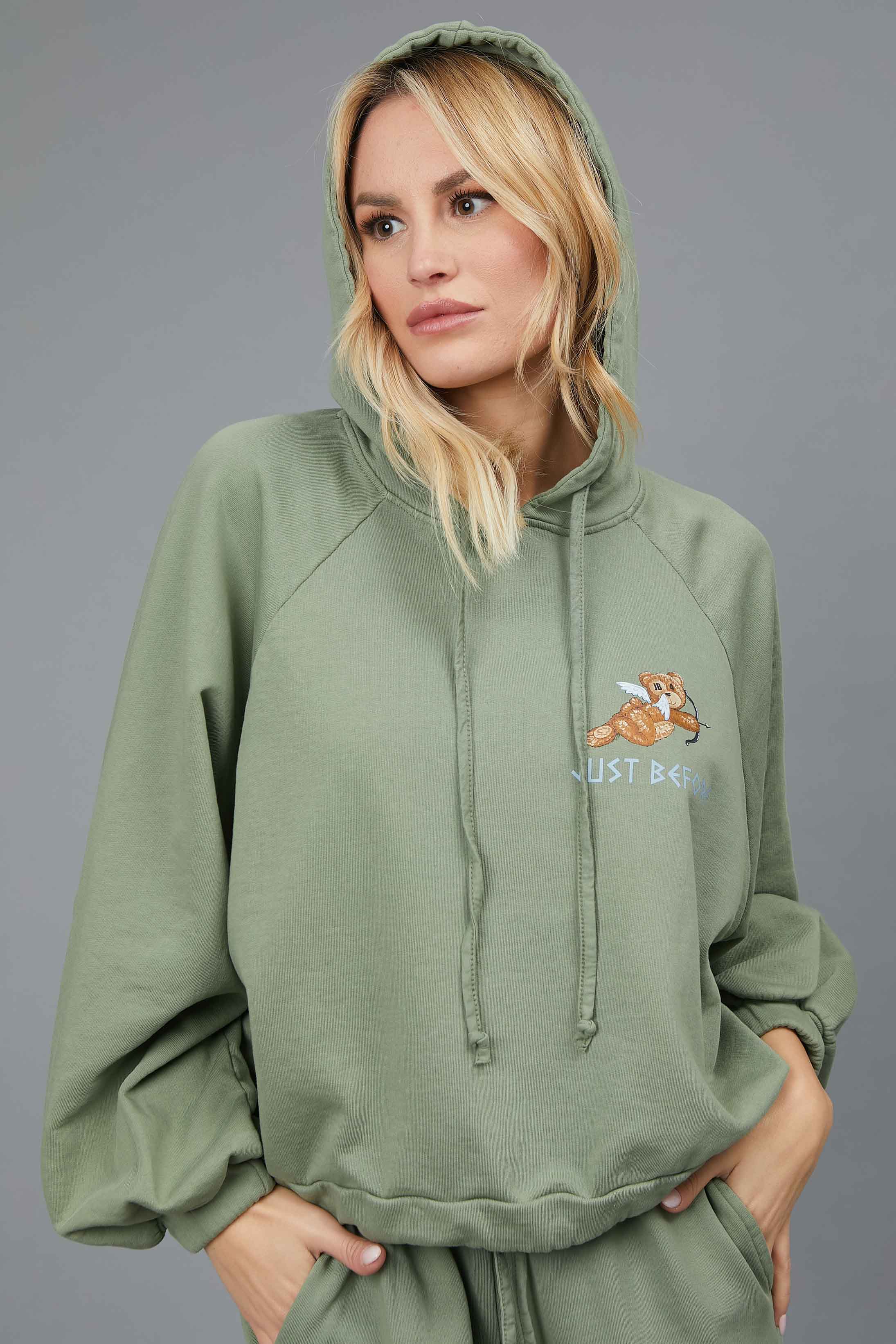 SAGE CUPID BEAR SWEATSHIRT