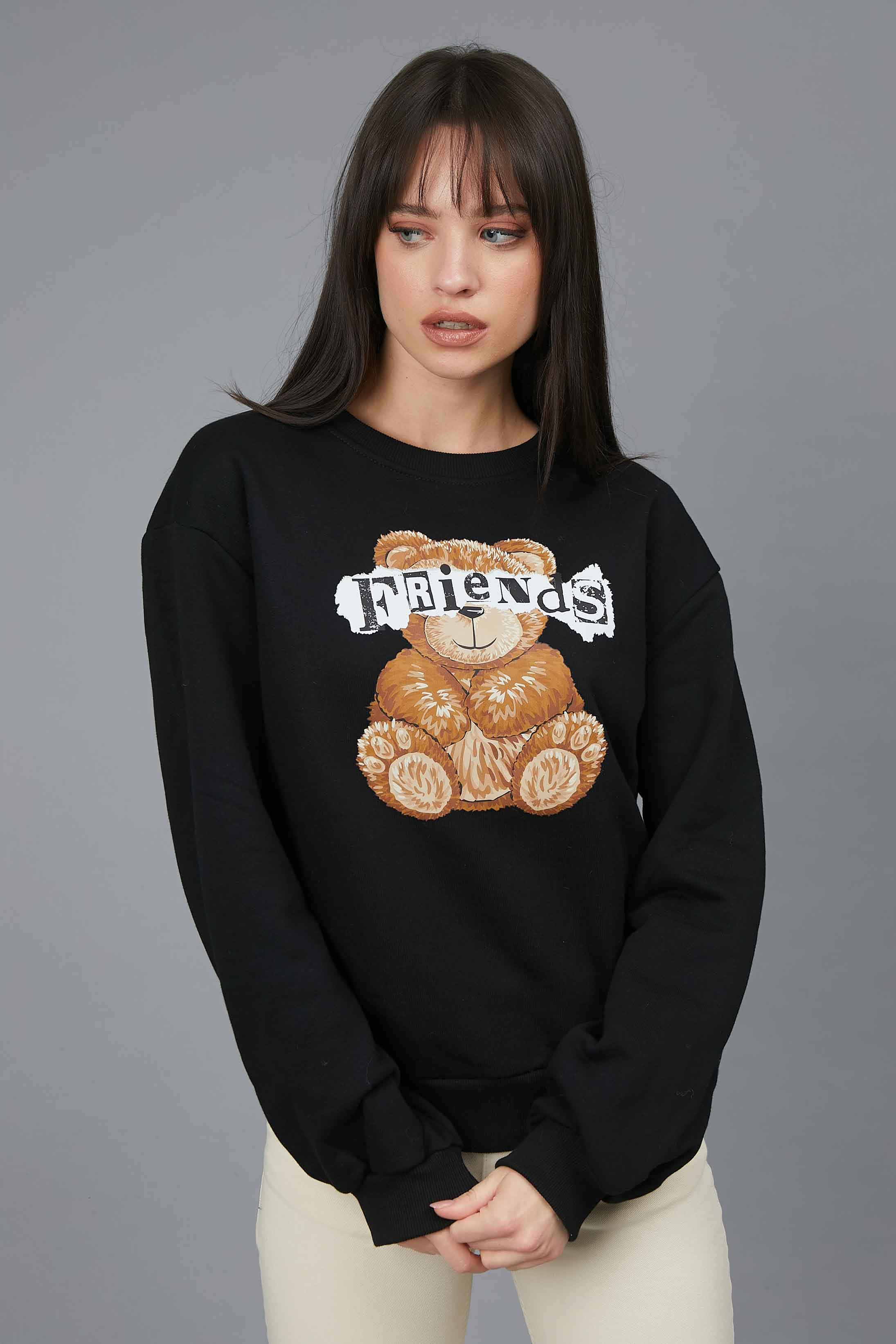 FRIENDS BLACK BEAR SWEATSHIRT