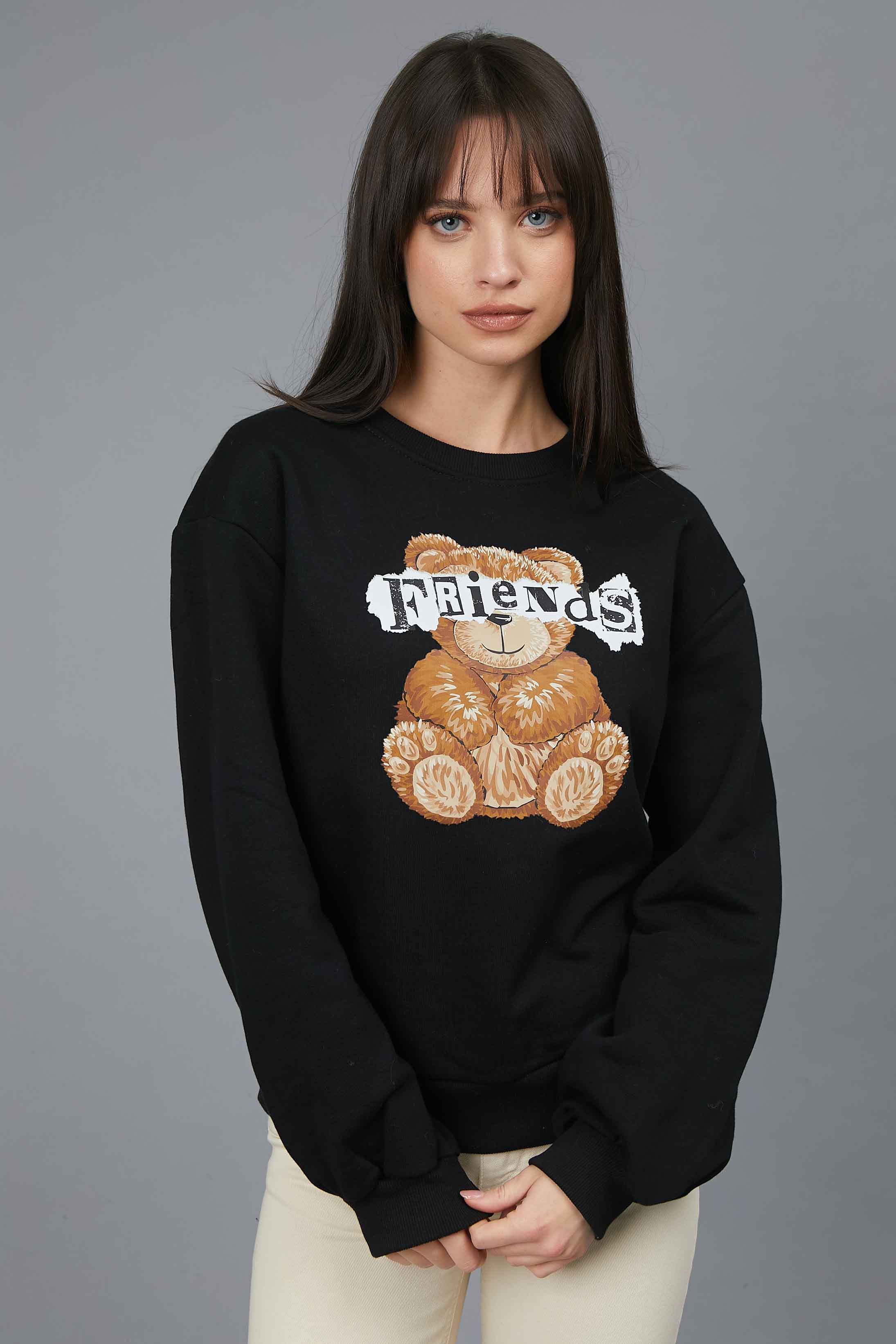 FRIENDS BLACK BEAR SWEATSHIRT