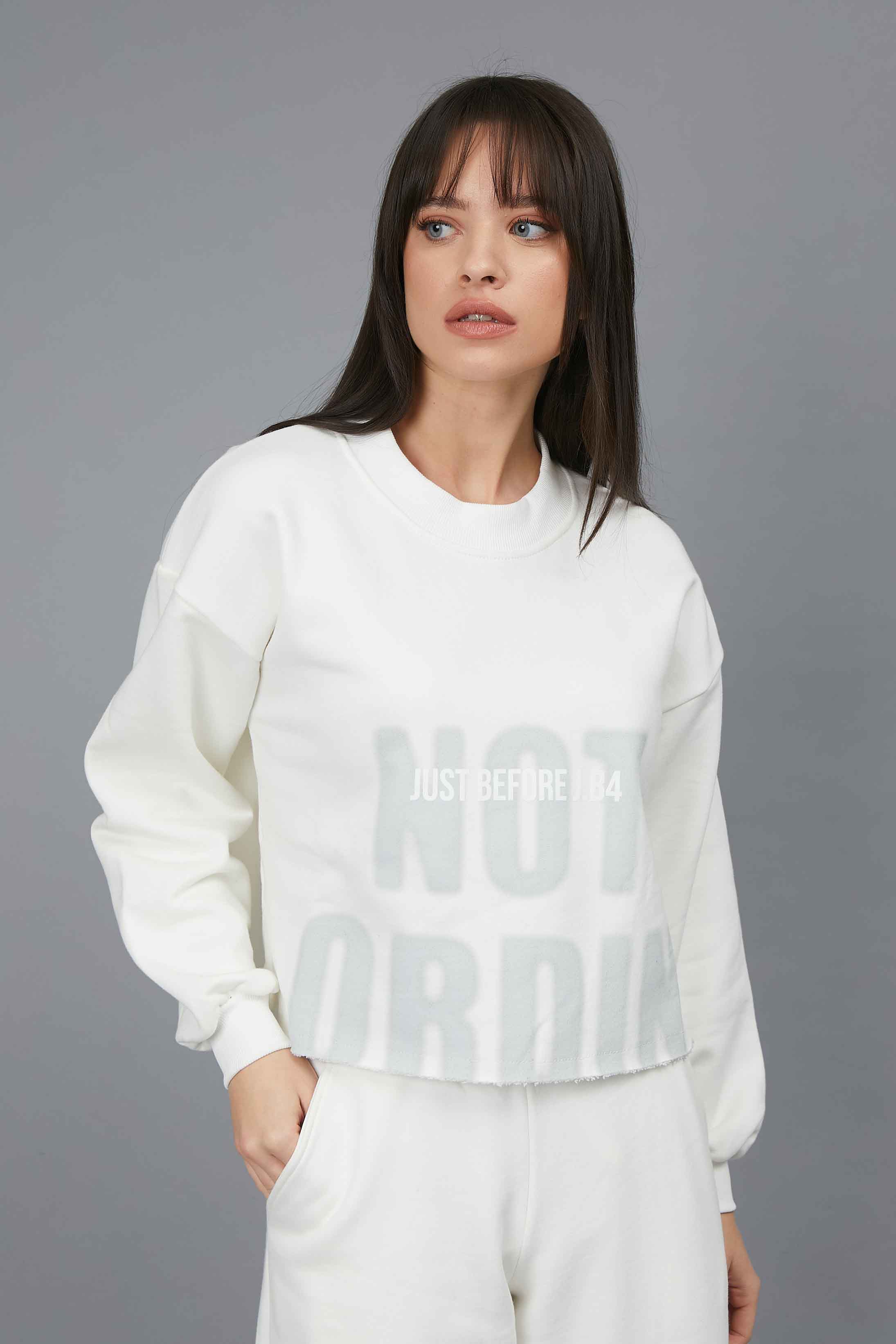 SWEATSHIRT NOT ORDINARY WHITE