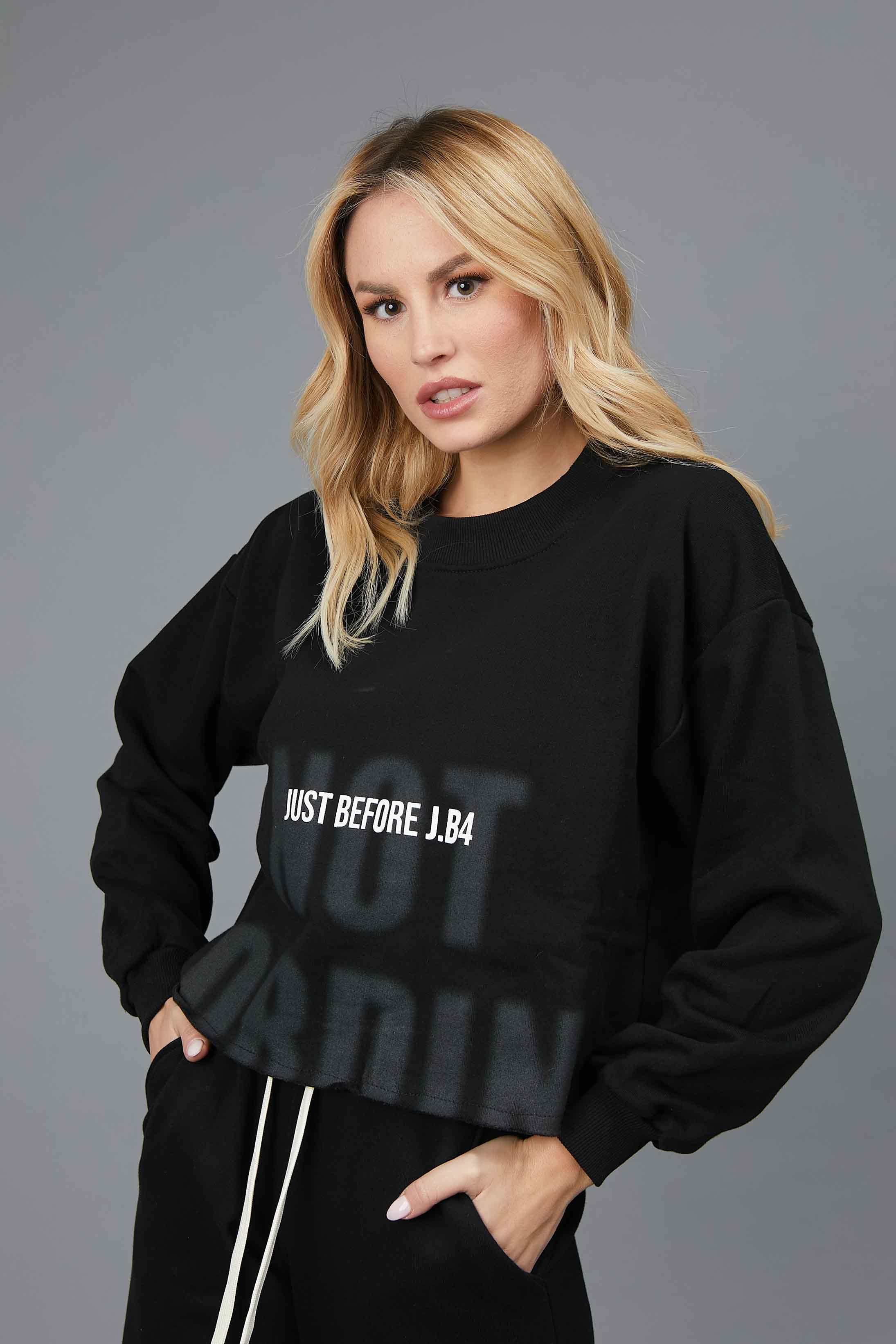 SWEATSHIRT NOT ORDINARY BLACK