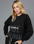 SWEATSHIRT NOT ORDINARY BLACK