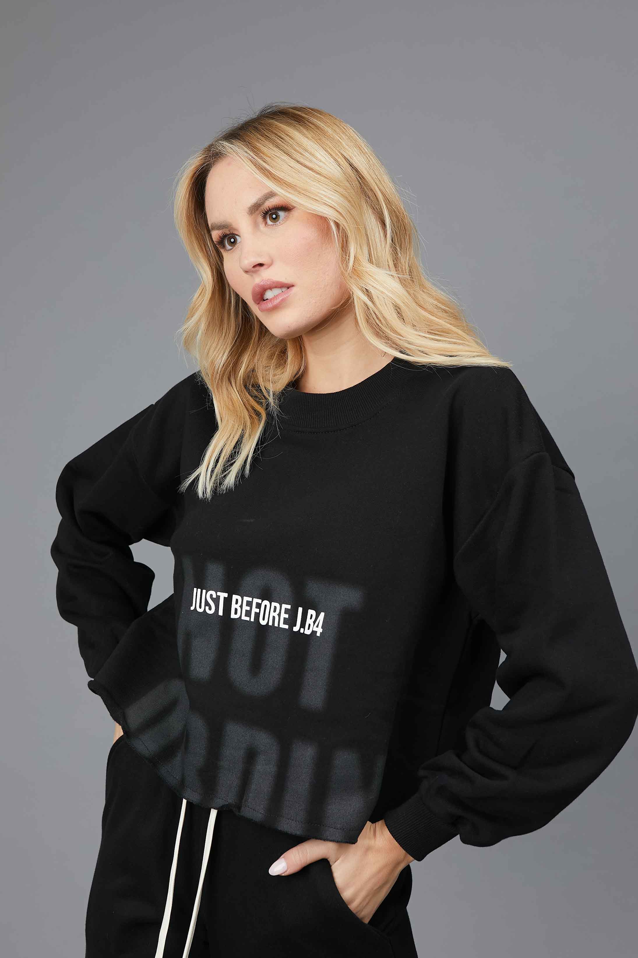 SWEATSHIRT NOT ORDINARY BLACK