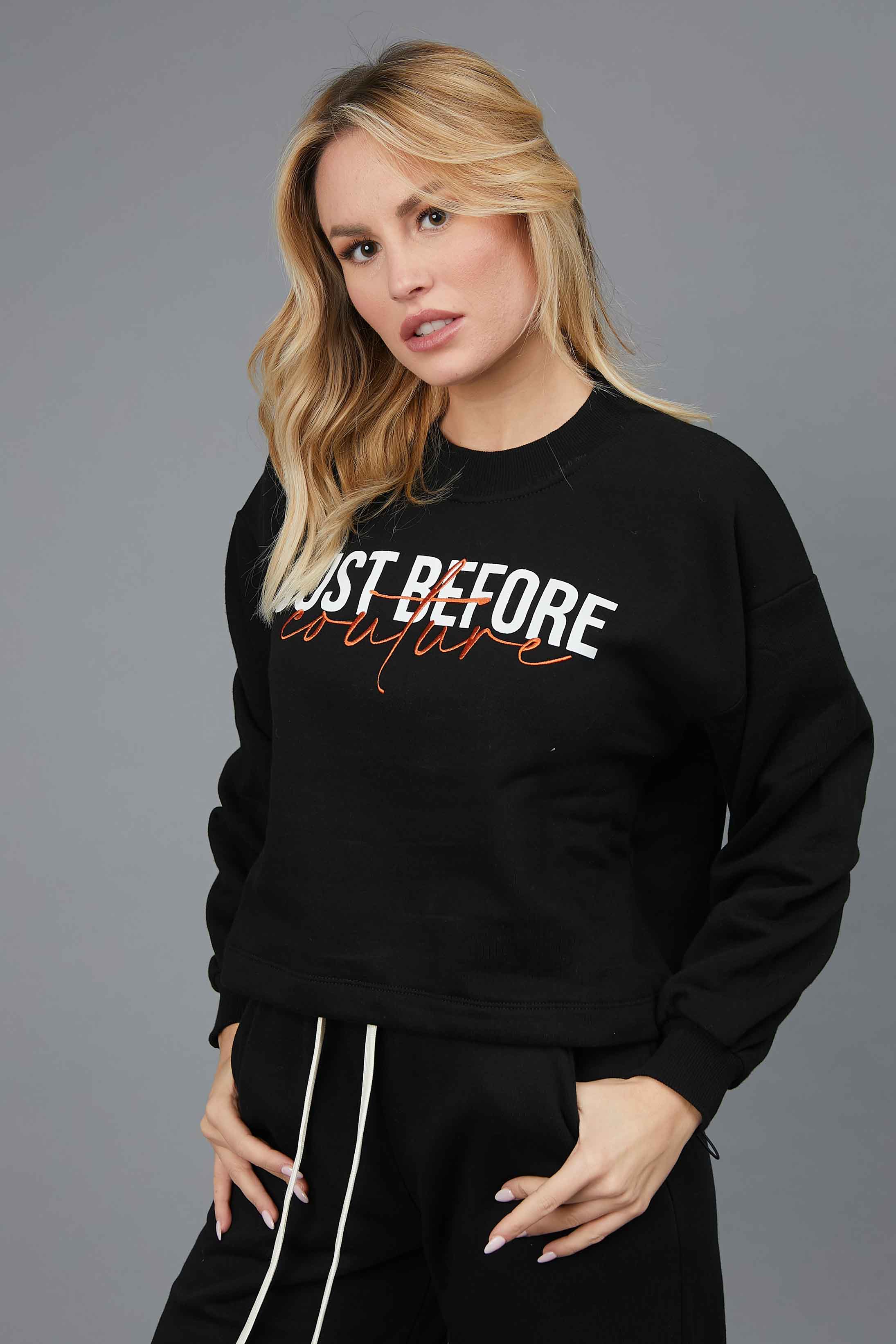 J.B4 COUTURE BLACK SWEATSHIRT