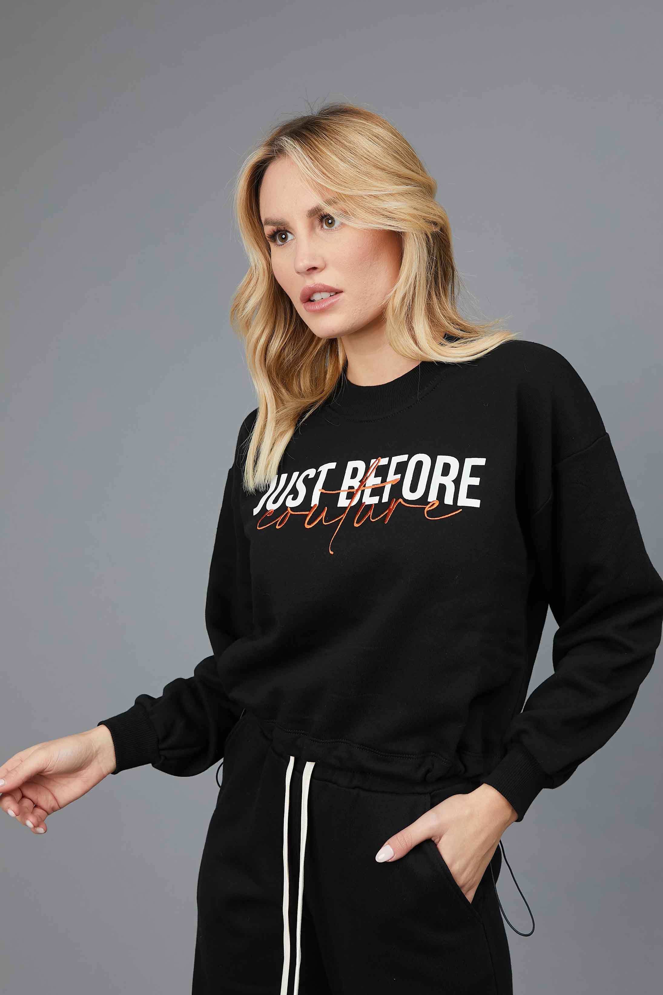 J.B4 COUTURE BLACK SWEATSHIRT