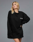 OVER B SIDE BLACK SWEATSHIRT