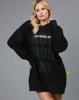 OVER B SIDE BLACK SWEATSHIRT