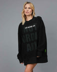 OVER B SIDE BLACK SWEATSHIRT