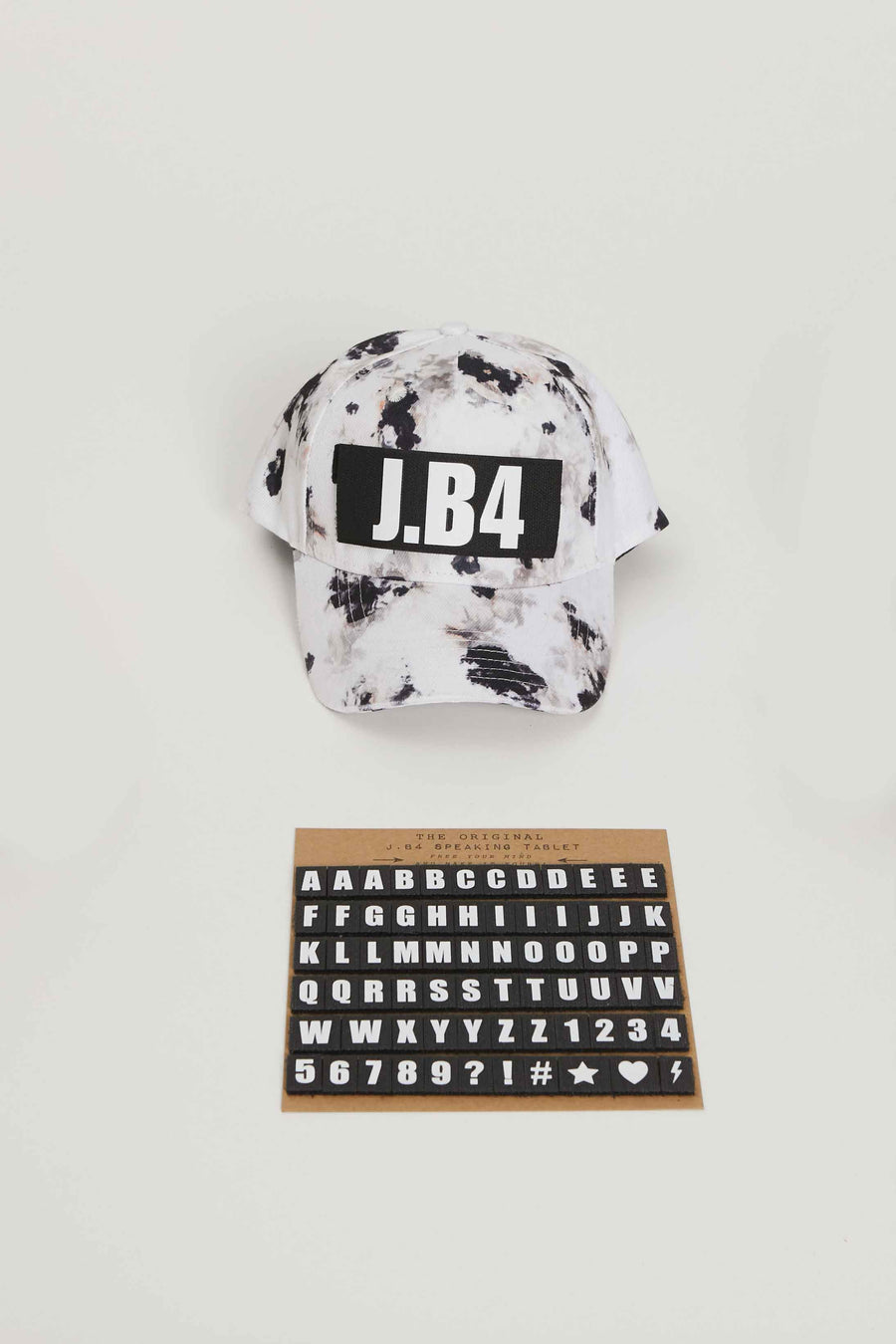 SPEAKING CARGO TIE DYE CAP WHITE-BLACK