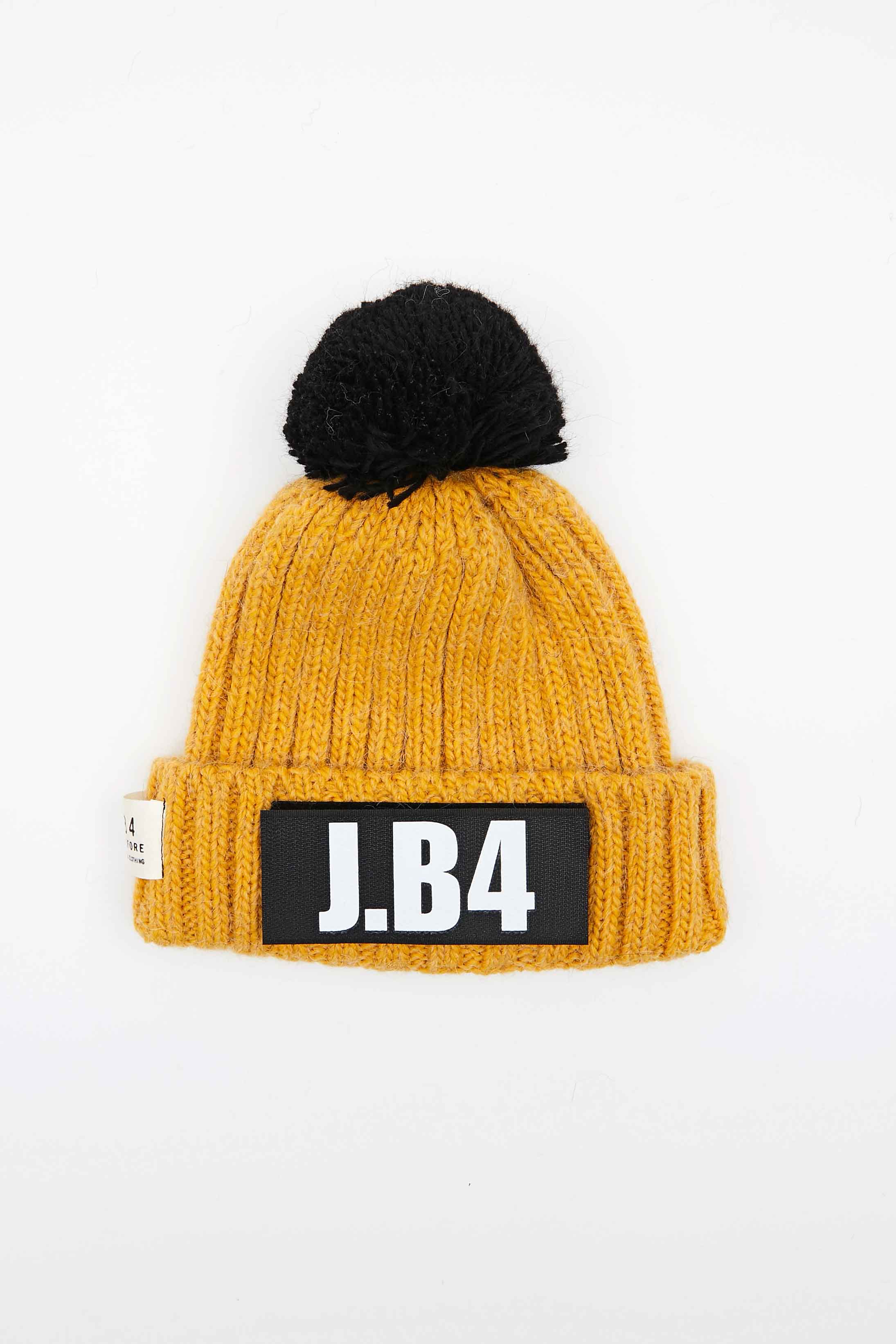 BERRETTO SPEAKING POMPON LANA SENAPE