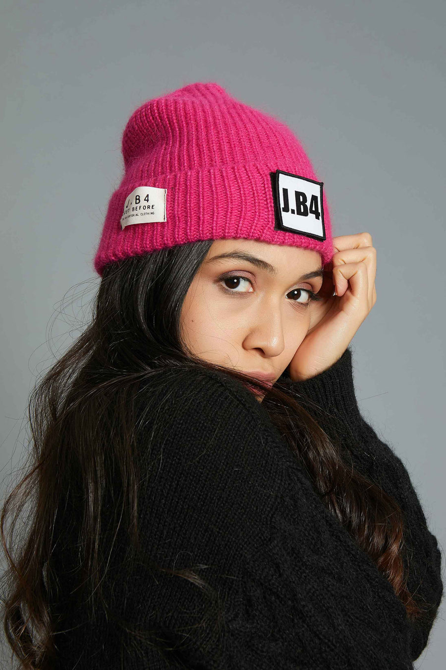 BEANIE MOOD OF THE DAY ANGORA FUXIA
