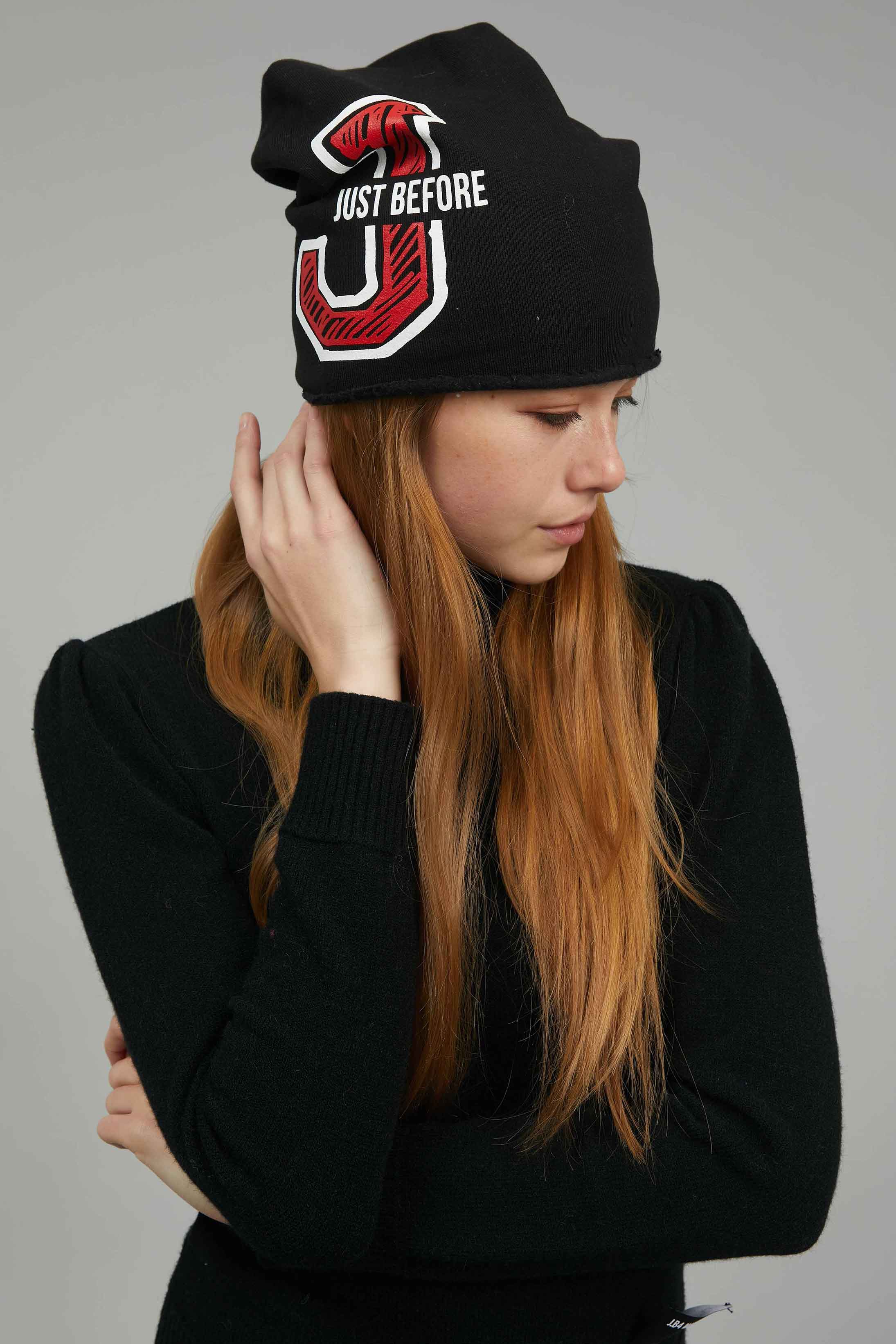 BEANIE BLACK FELPA LOGO