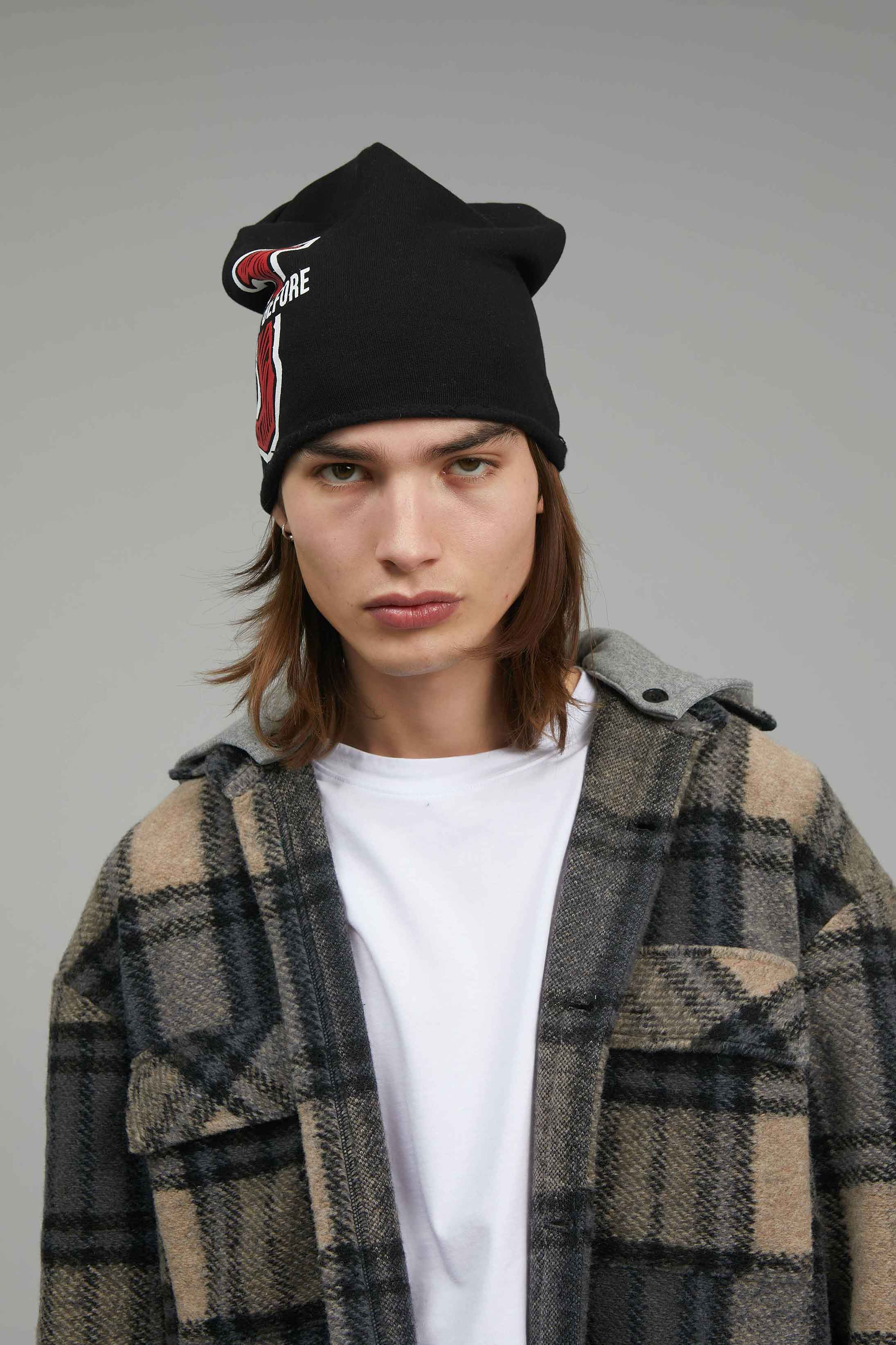 BEANIE BLACK FELPA LOGO