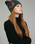 BEANIE GREEN FELPA LOGO