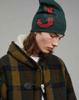 BEANIE GREEN FELPA LOGO