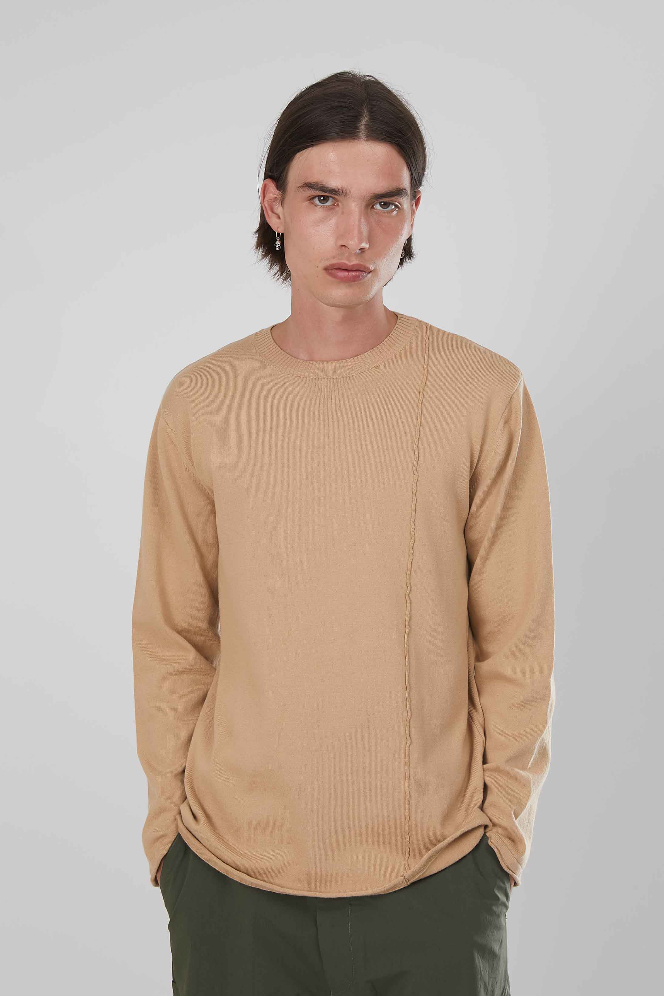 MAGLIA PARICOLLO BEIGE