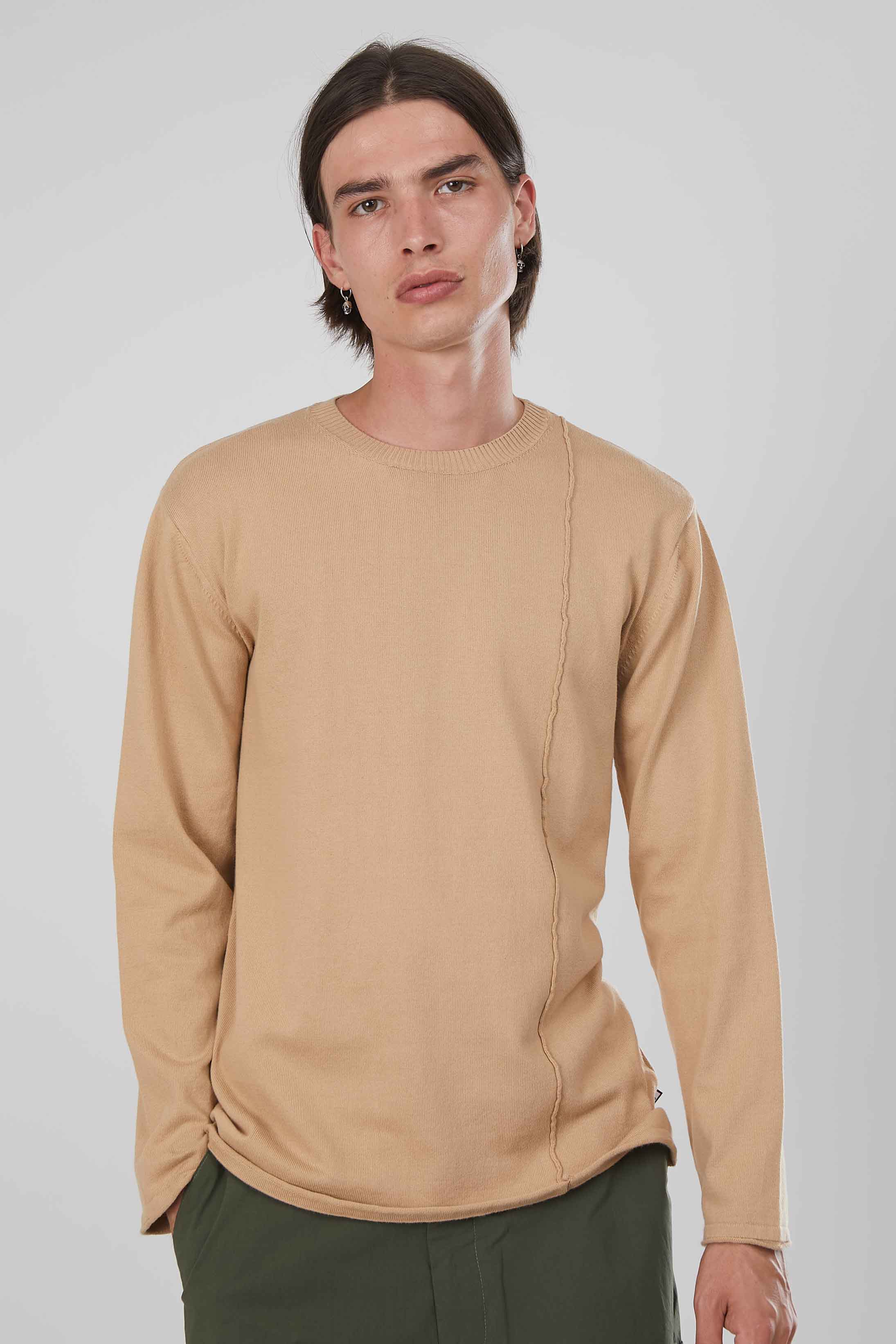 MAGLIA PARICOLLO BEIGE