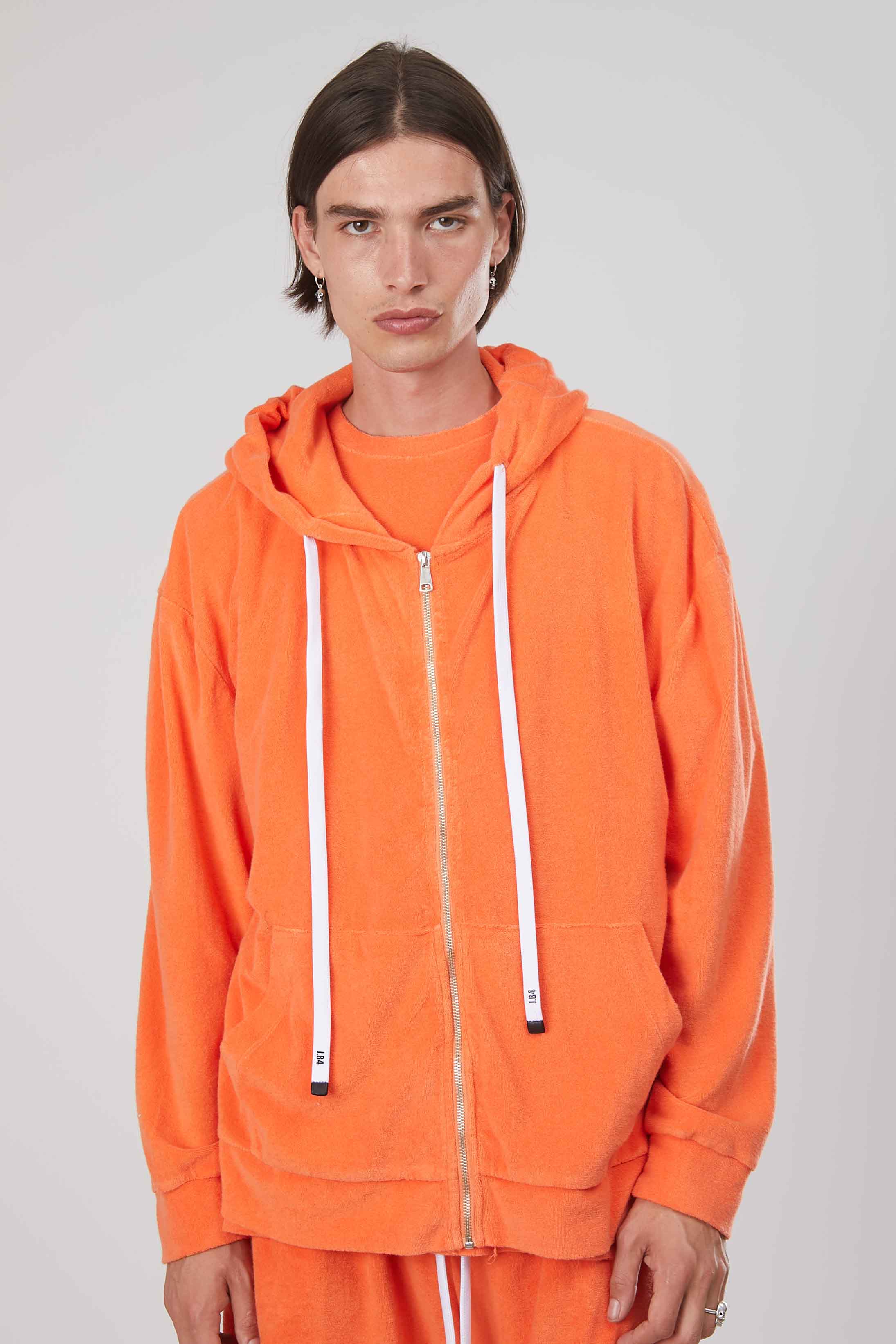 FELPA SPUGNA ZIP ORANGE