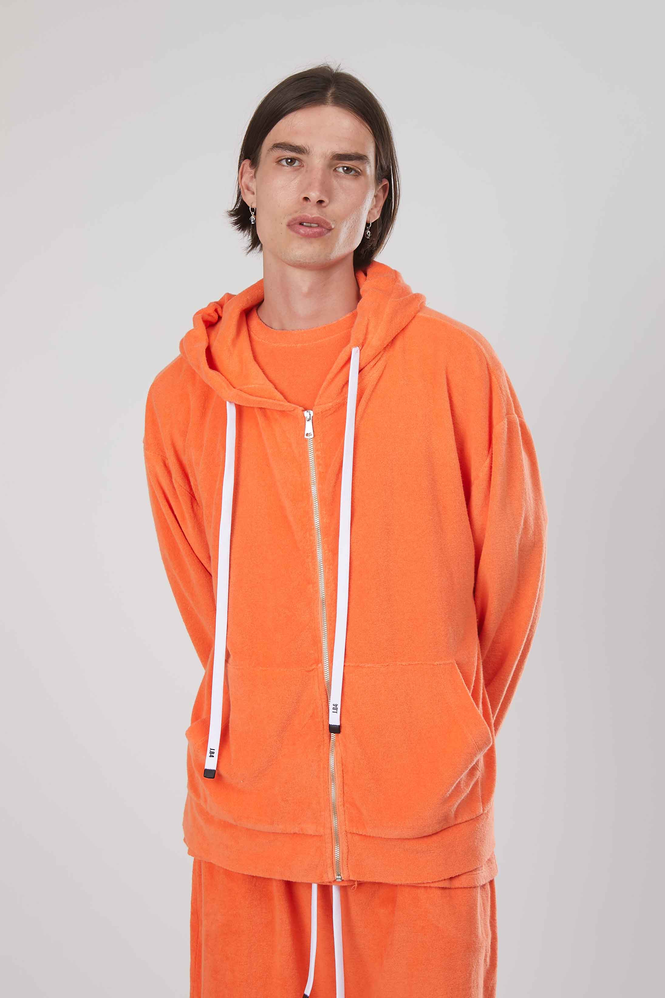 FELPA SPUGNA ZIP ORANGE