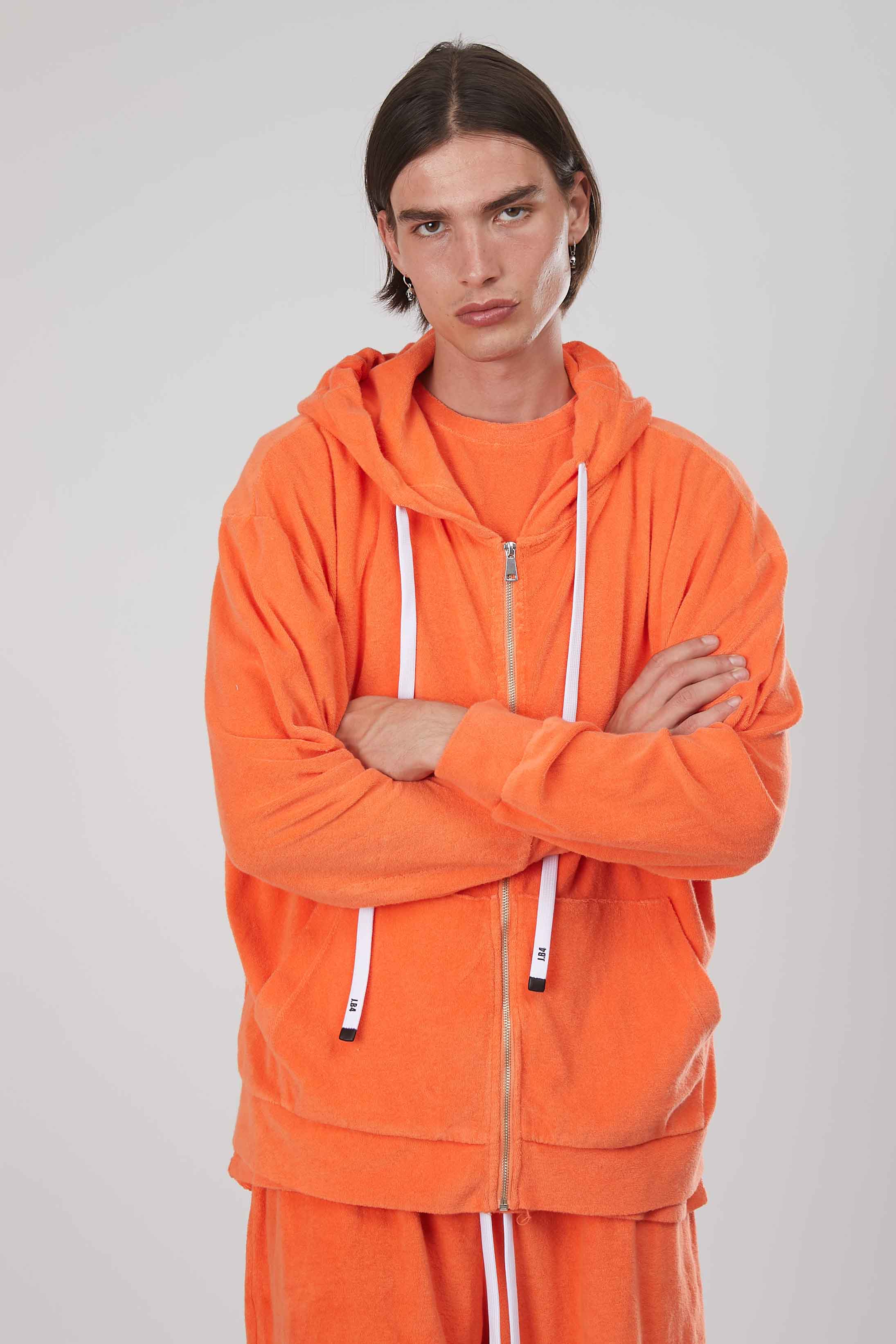 FELPA SPUGNA ZIP ORANGE