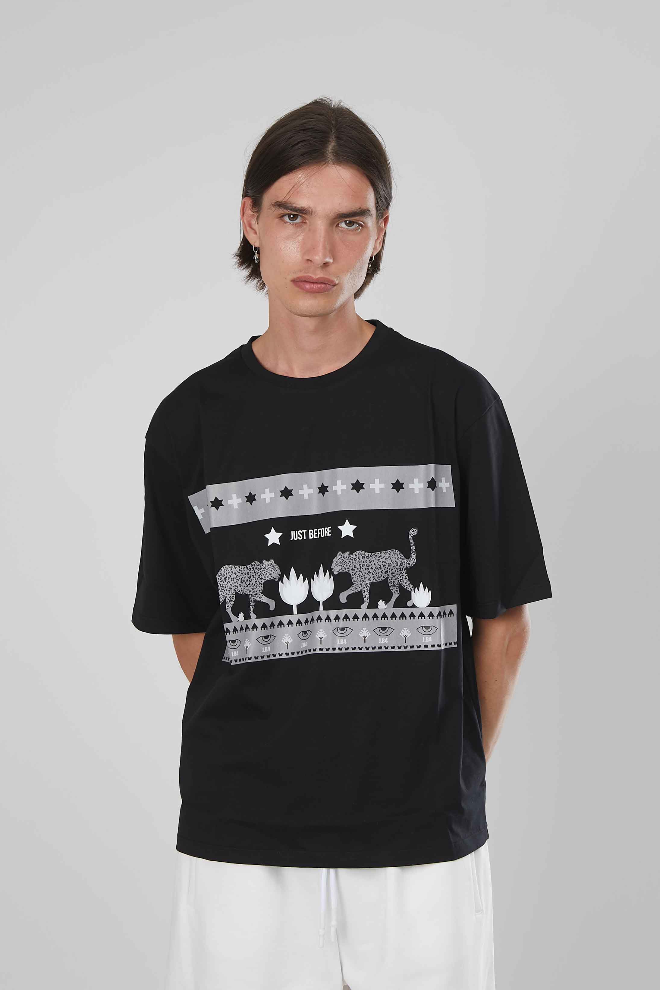 T-SHIRT TIGRI BLACK