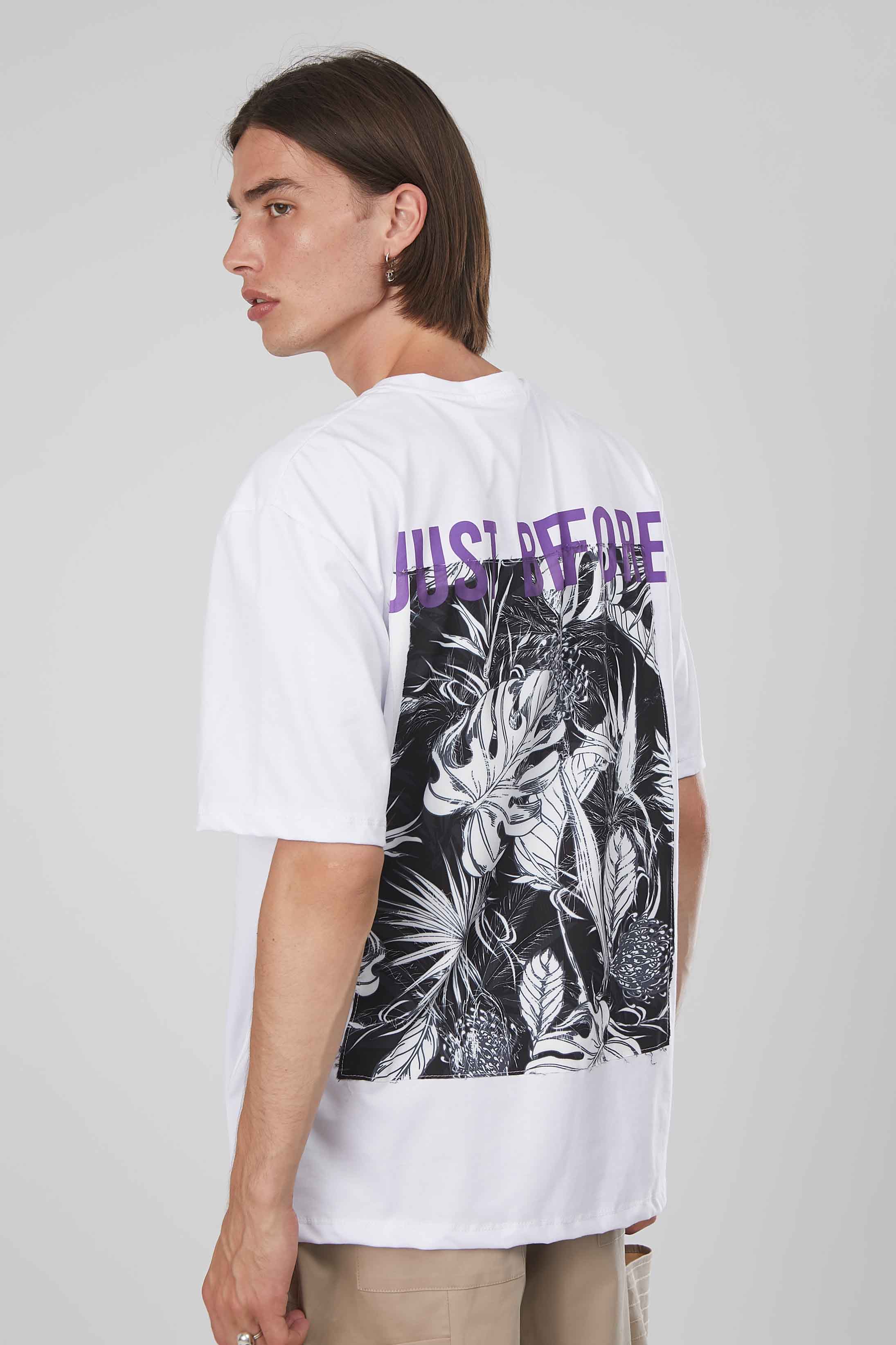T-SHIRT STAMPA JUNGLE WHITE
