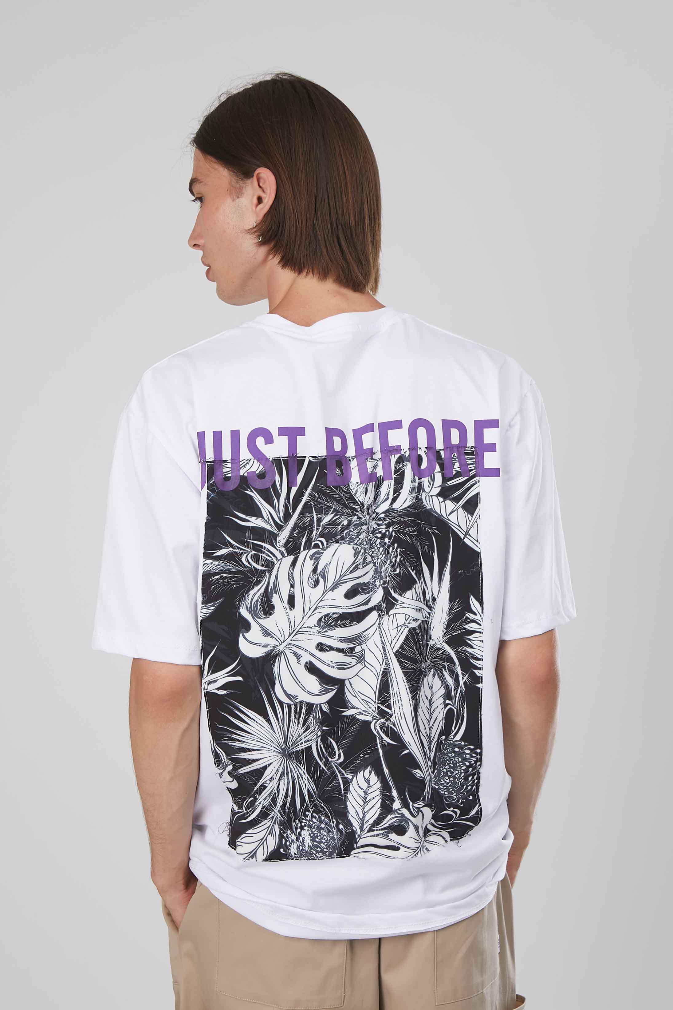 T-SHIRT STAMPA JUNGLE WHITE