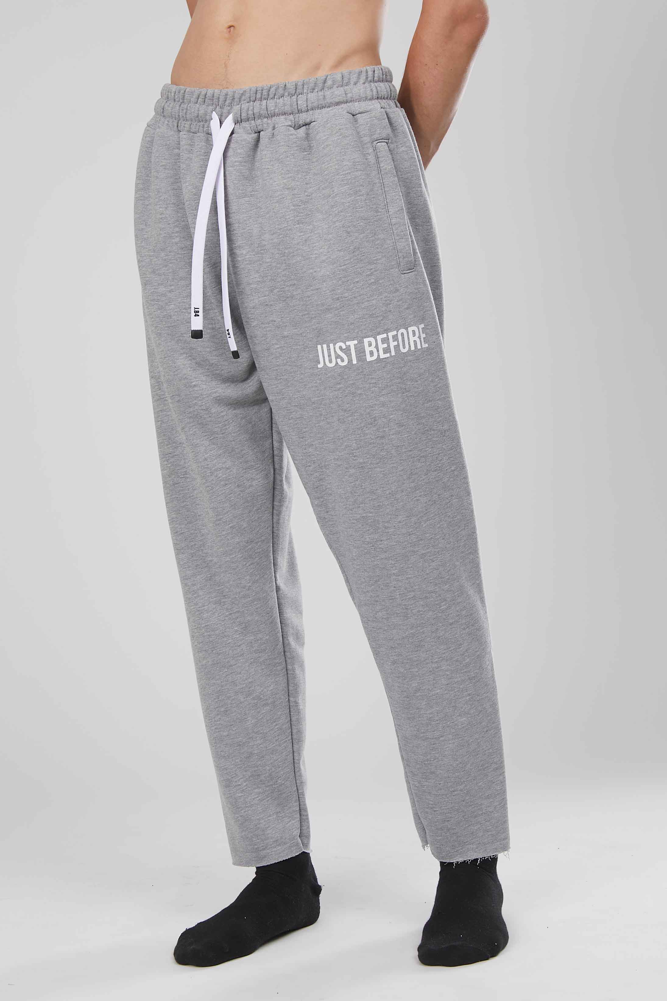 PANTALONI FELPA BASIC GREY