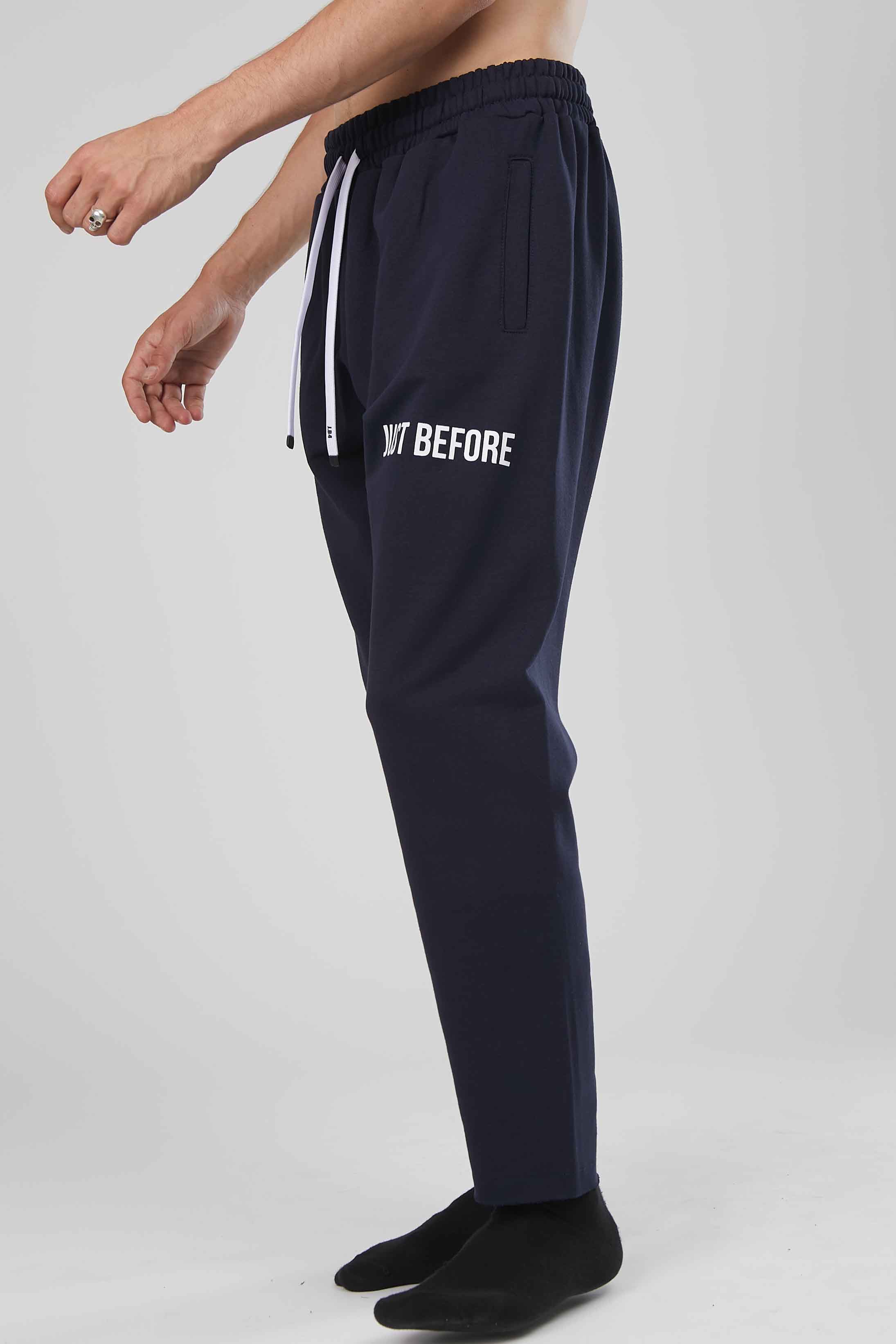 PANTALONI FELPA BASIC NAVY