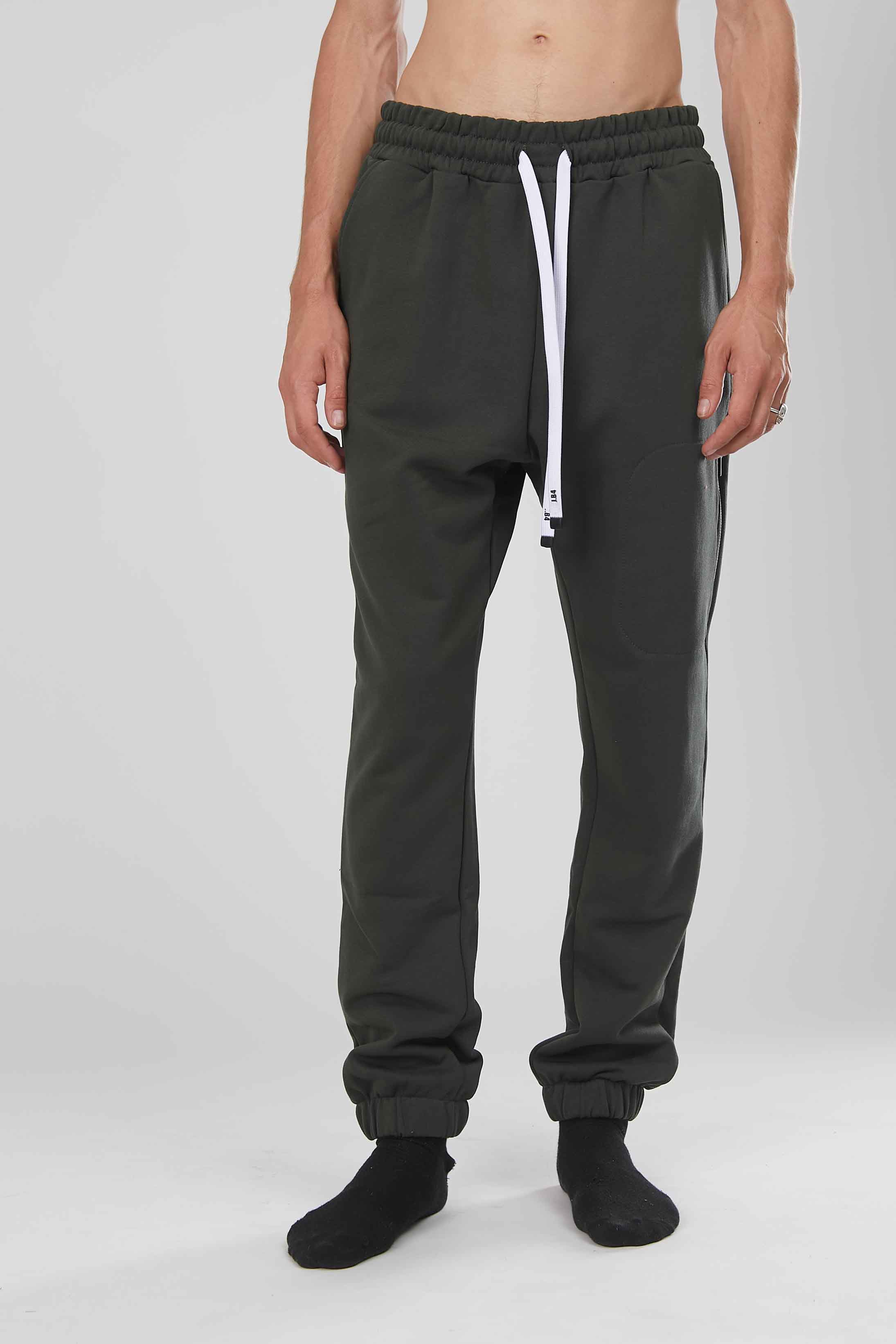 PANTALONI ZIP LATERALE GREEN